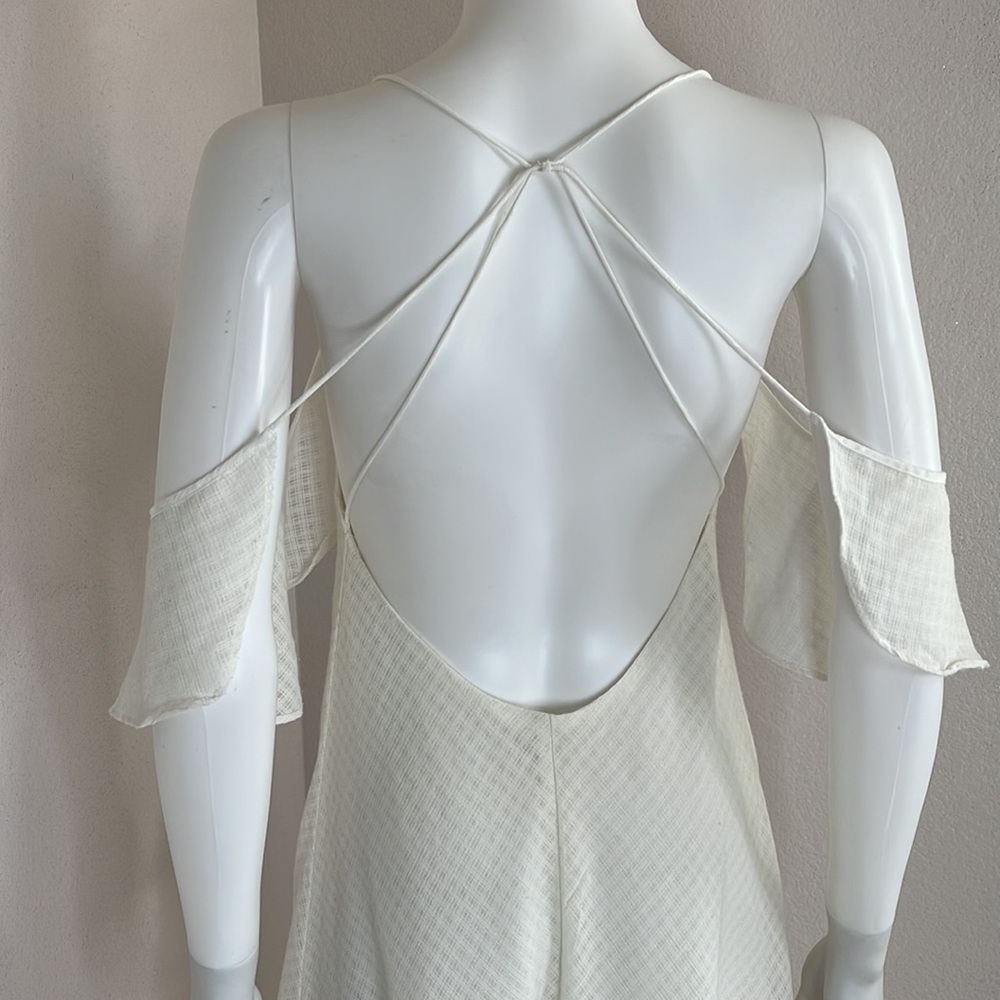 Silence & noise off white ruffle summer day dress - Picture 11 of 14
